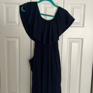 Off the shoulder dress with pockets